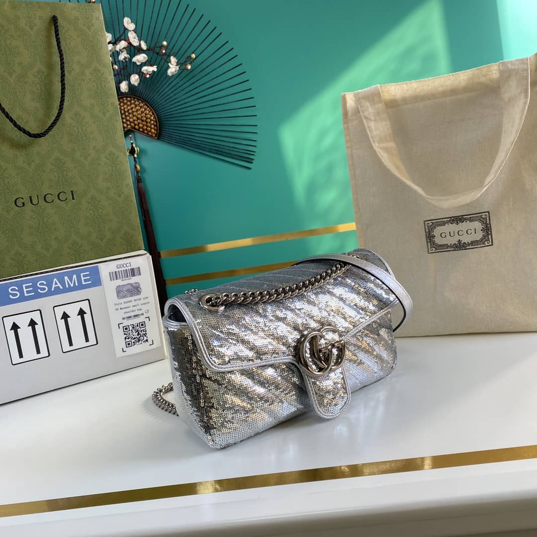 Gvc*1 Marmont GG Small matelassé Shoulder Bag Replica 443497