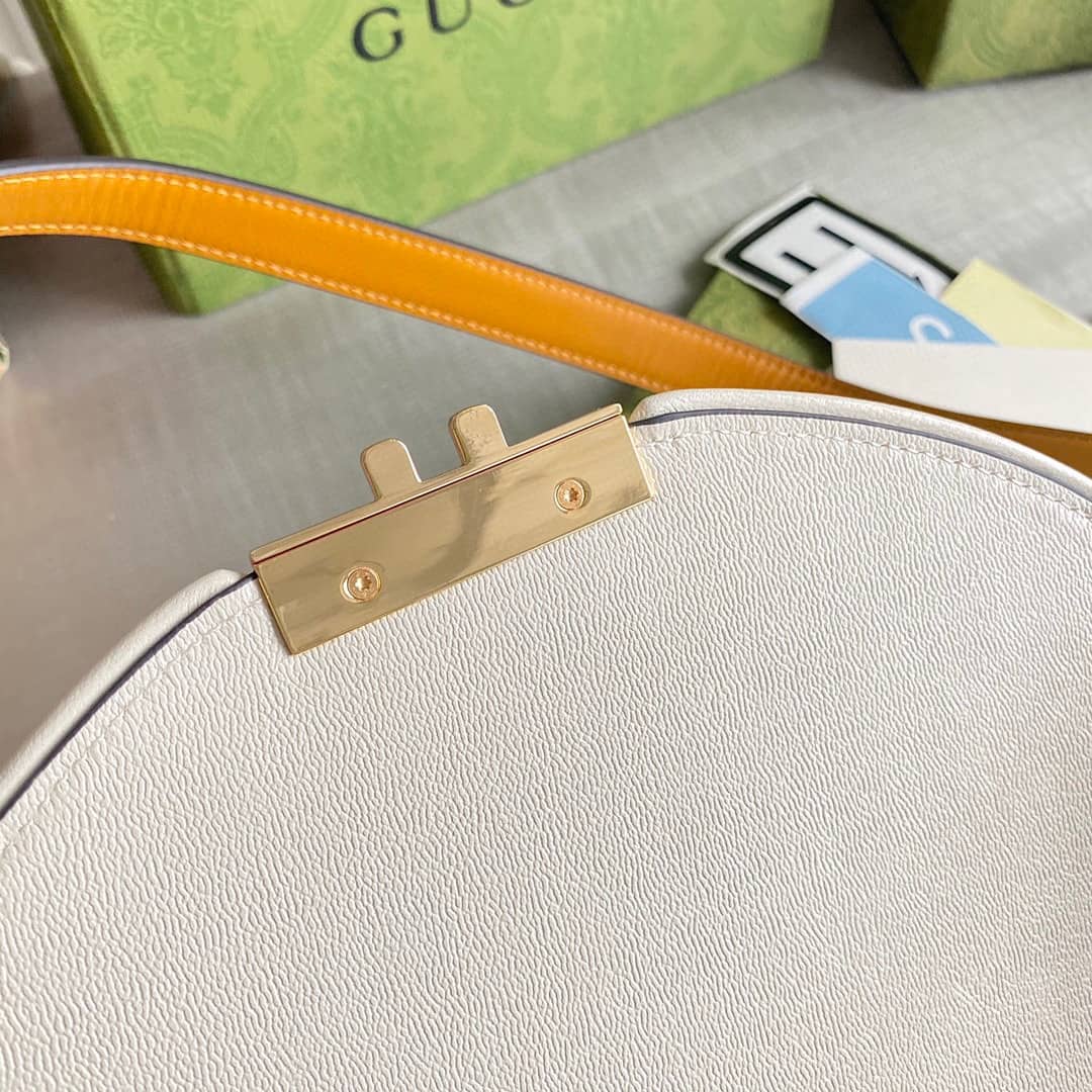 Gvc*1 Padlock Small Shoulder Bag Replica White 644524