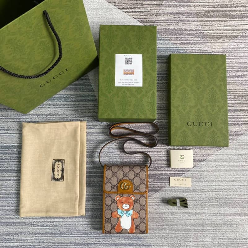 Gvc*1 Teddy Bear Mobile Phone Bag Replica 647805