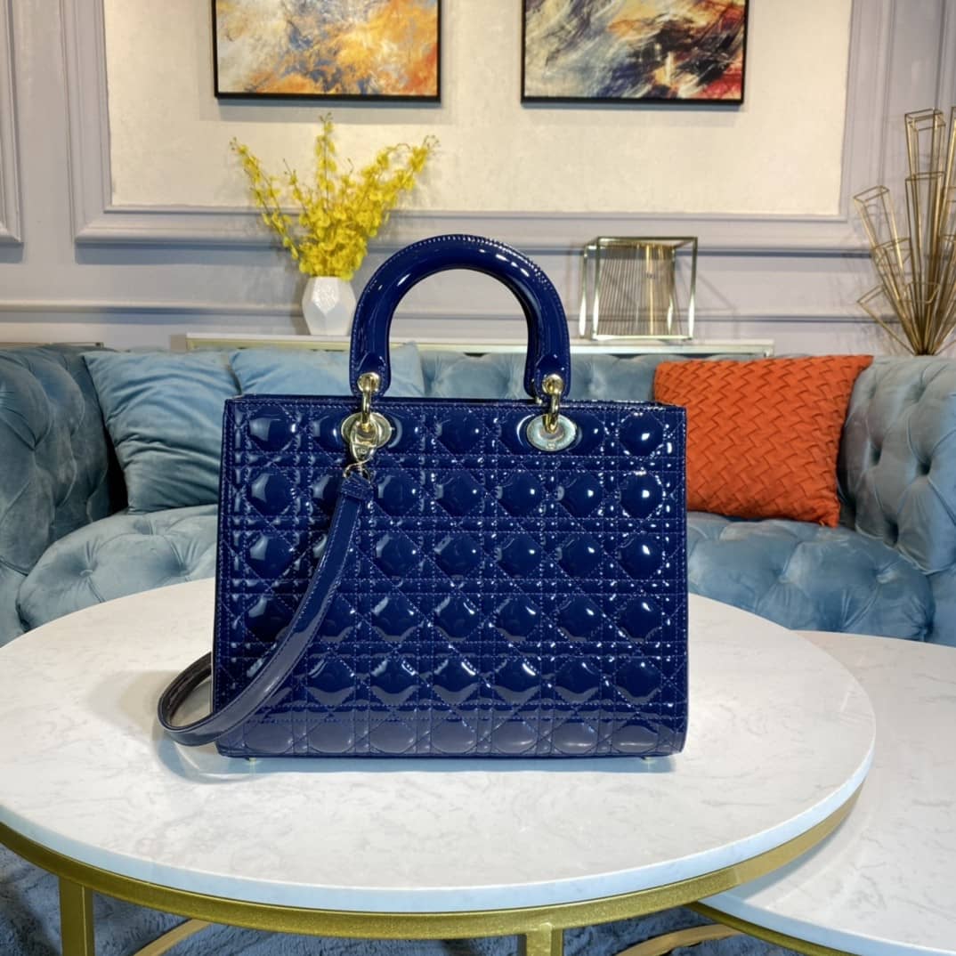 Lady D10r Dupe 32CM Replica Bag(Cola)