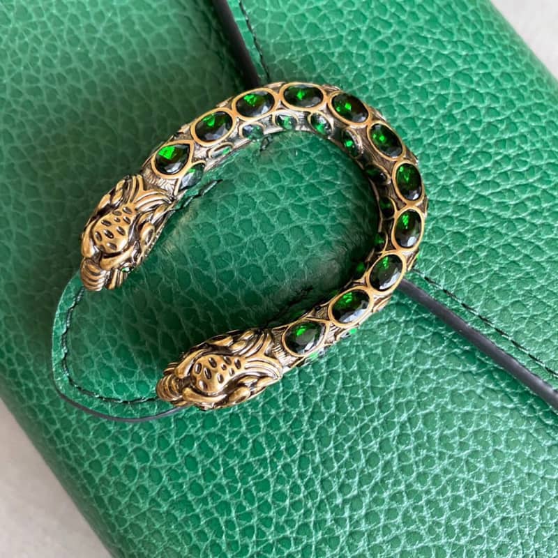 Gvc*1 Dionysus Chain Wallet Shoulder Bag Replica Green 401231