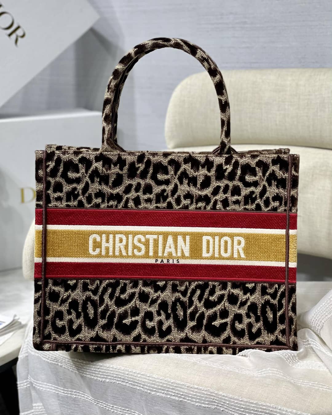 Chr1st1an D10r CD Book Embroidery Replica Tote