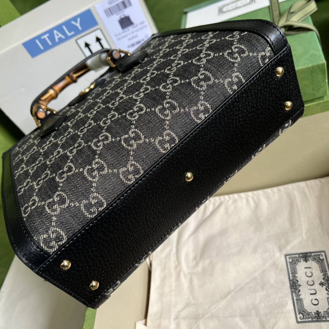 Gvc*1 Diana GG Small Black 660195 Replica Tote Bag