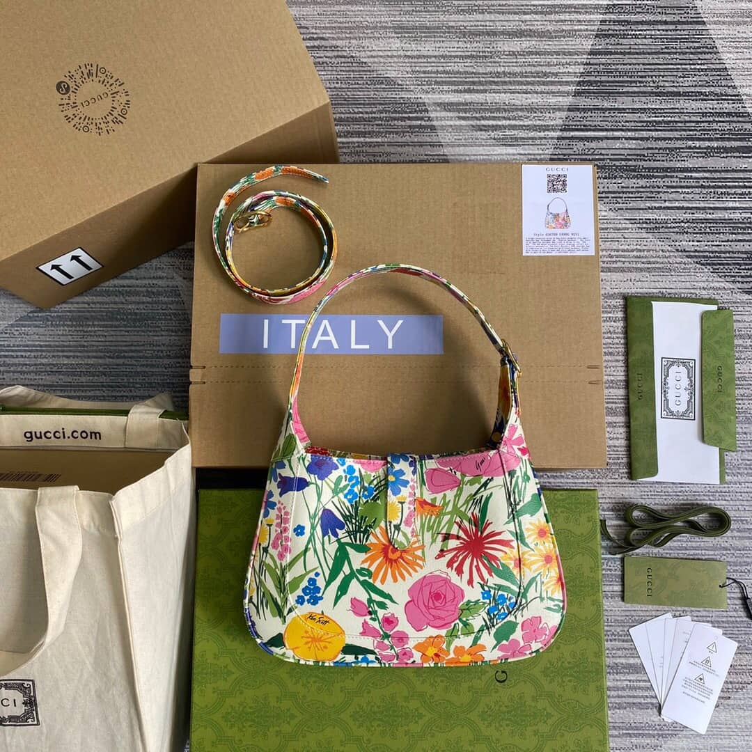 Gvc*1 GG Jackie 1961 Small Hobo Shoulder Bag Replica Colorful 636709