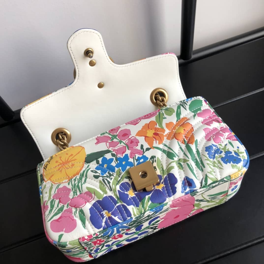 Gvc*1 GG Marmont Mini Matelasse Shoulder Bag Replica Colorful 446744