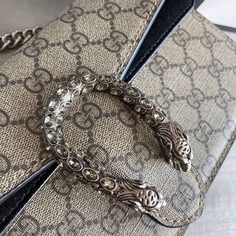 Gvc*1 GG Dionysus Small Shoulder Bag Replica Black 499623