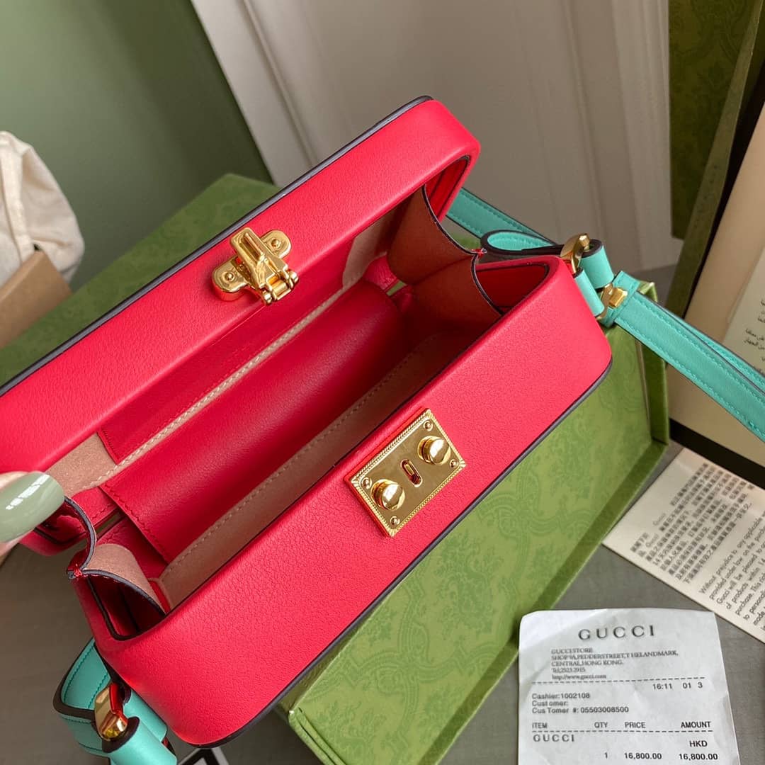 Gvc*1 Interlocking G Mini Bag Replica Red 658230