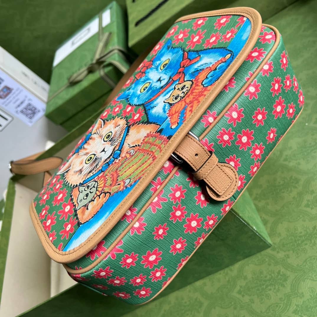 Gvc*1 Children Cat Print 664143 Replica Messenger Bag