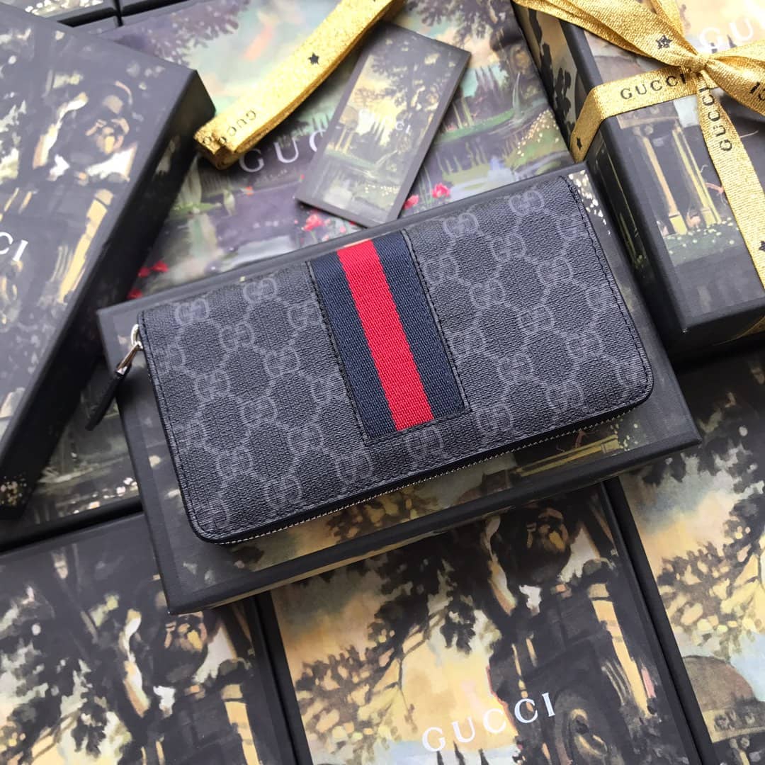 Gvc*1 Web GG Svp*me Around Zip Wallet Replica 408831