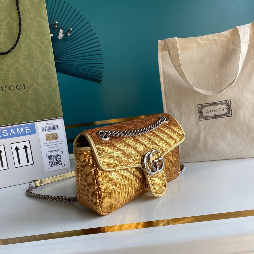 Gvc*1 Marmont GG Small matelassé Shoulder Bag Replica 443497