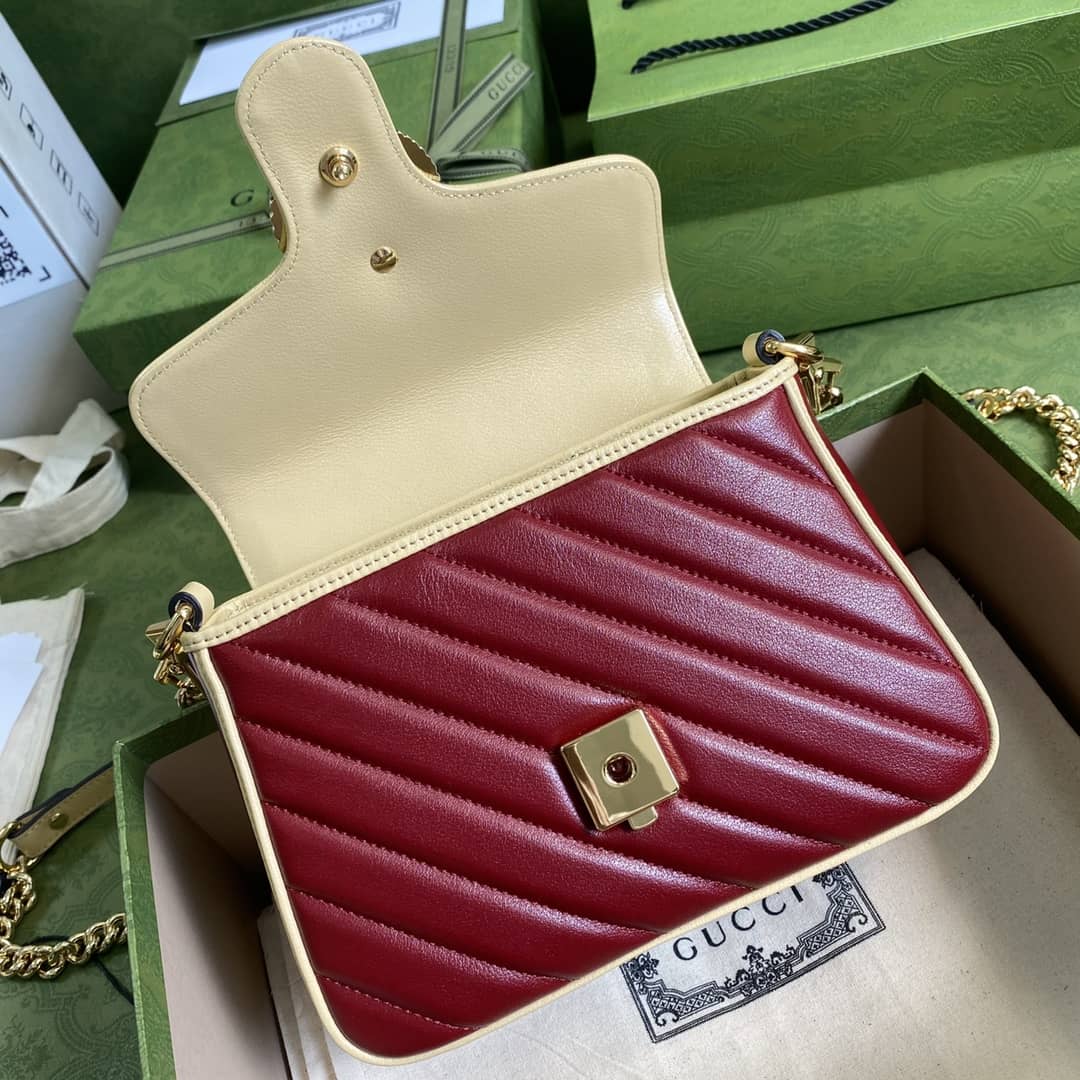 Gvc*1 Marmont GG Mini Top Handle Bag Replica 583571