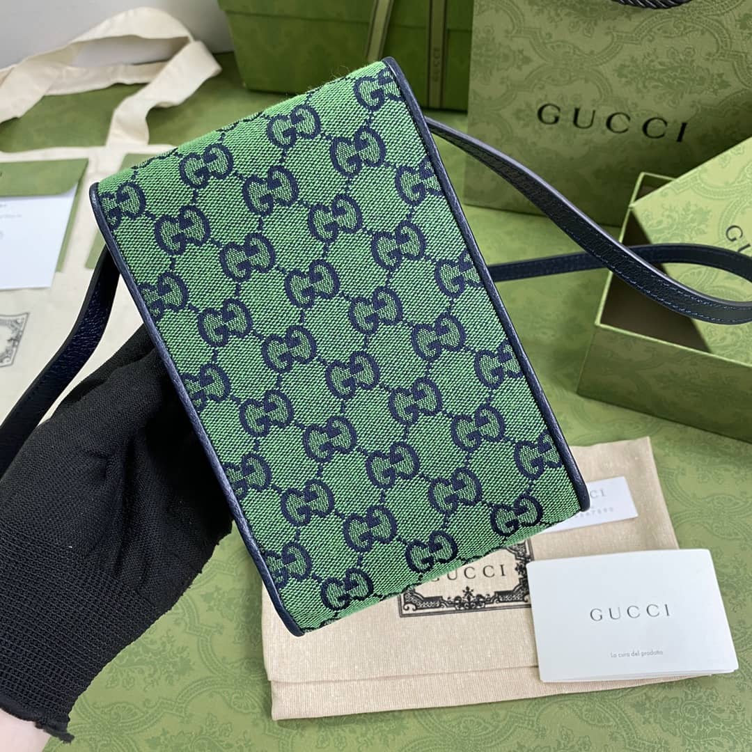 Gvc*1 GG Multicolor Mini Phone Bag Replica 657582