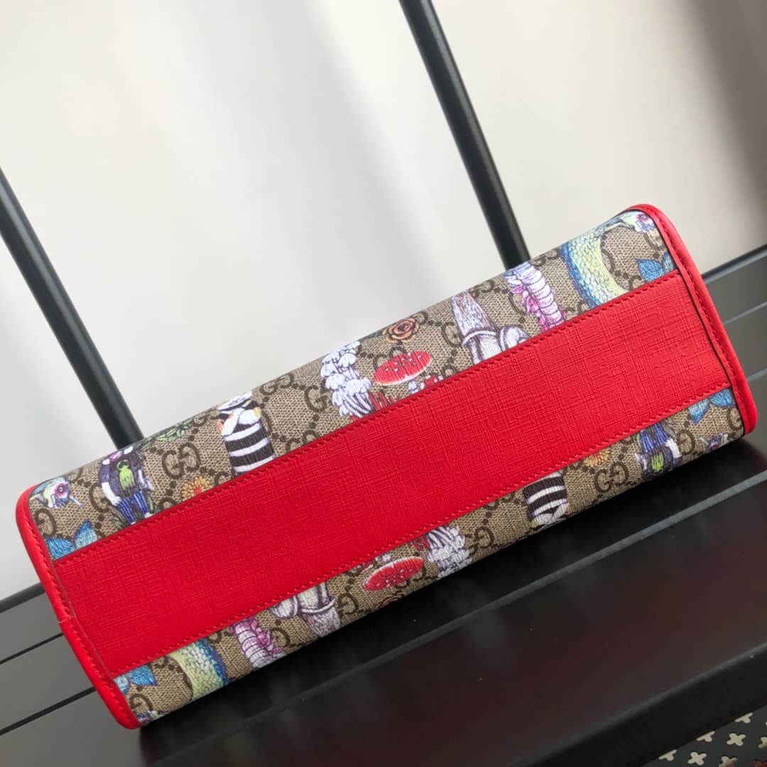 Gvc*1 GG Svp*me Kids Girl Tote Replica Red 605614