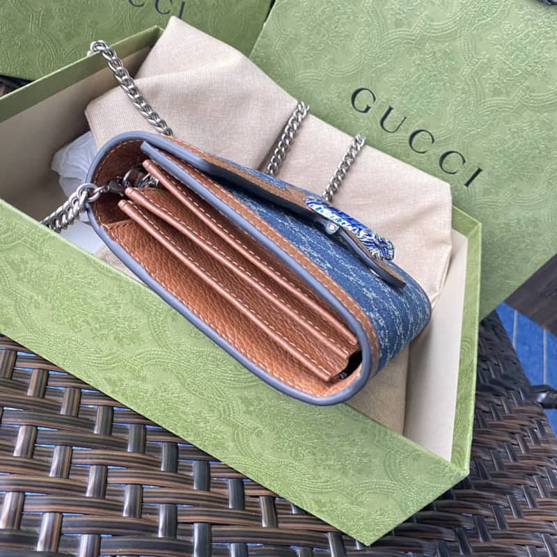 Gvc*1 Dionysus Chain Wallet Shoulder Bag Replica Blue 401231