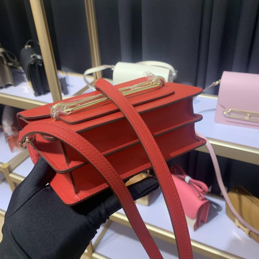 H**me5 Roulis Mini Sac Evercolor Calfskin Leather Crossbody Bag