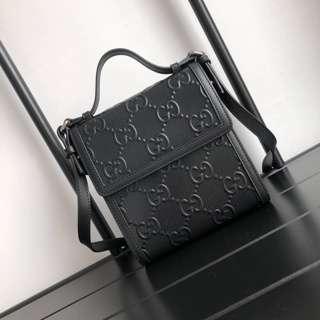 Gvc*1 Mens GG Embossed Messenger Bag Replica 625782