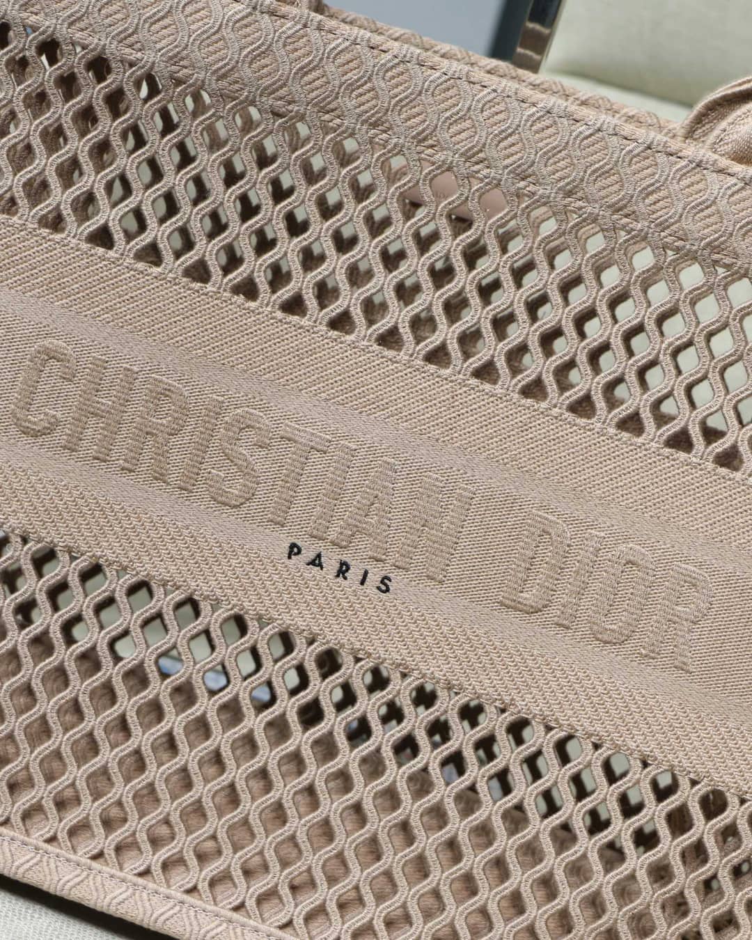 Chr1st1an D10r Mesh Book Tote Bag Dupe