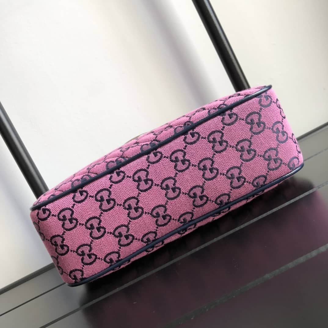 Gvc*1 Handbag Dupes GG Marmont Small Shoulder Handbag Camera Bag Replica Pink 447632