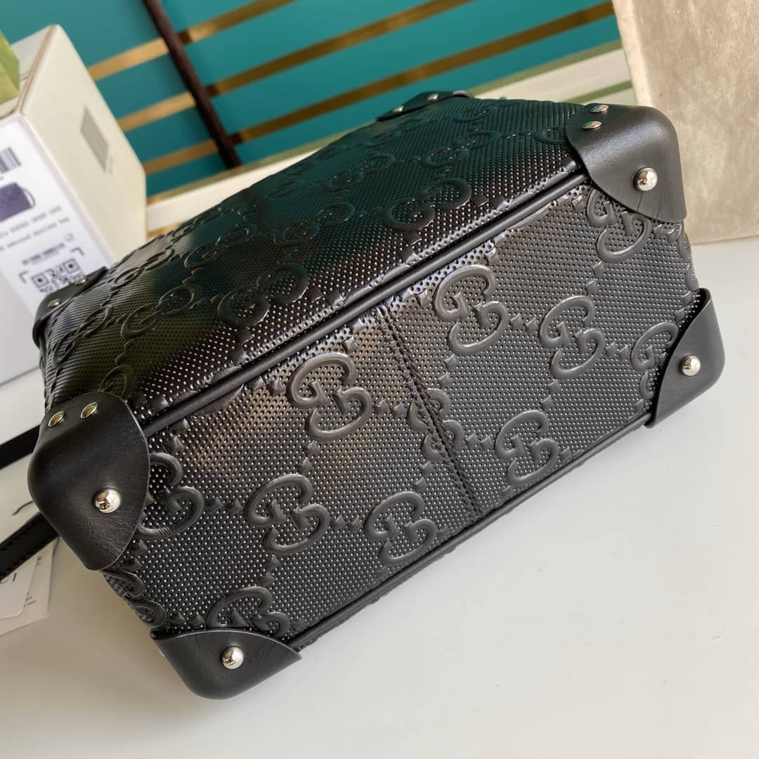 Gvc*1 Svp*me GG Leather Square Shoulder Bag Replica 626363