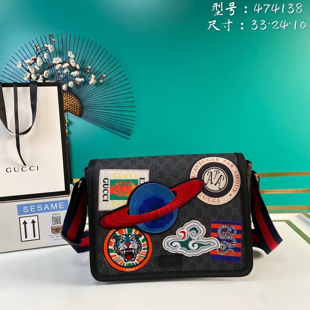 Gvc*1 Courier GG Svp*me Shoulder Bag Replica 474138