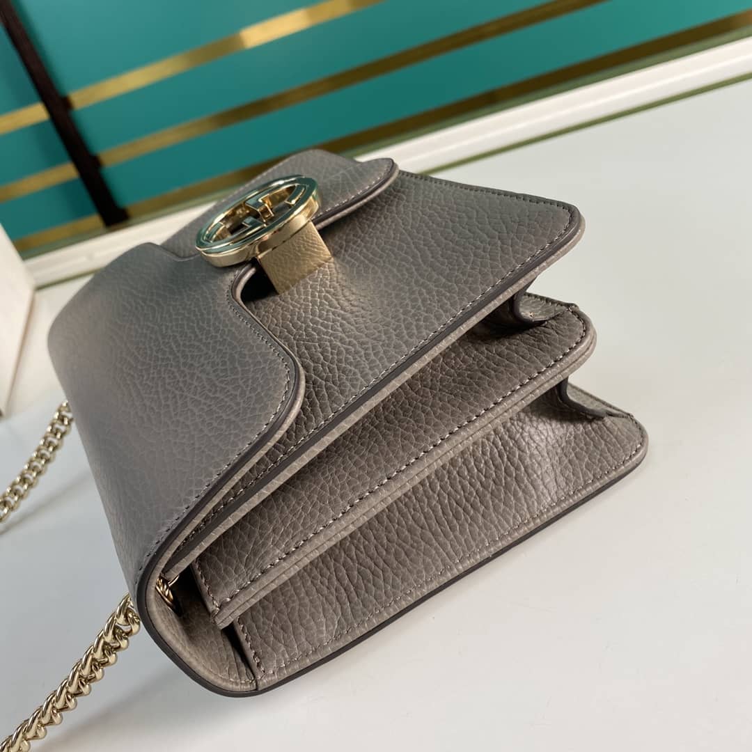 Gvc*1 Interlocking Leather Chain Crossbody Bag Replica 510304