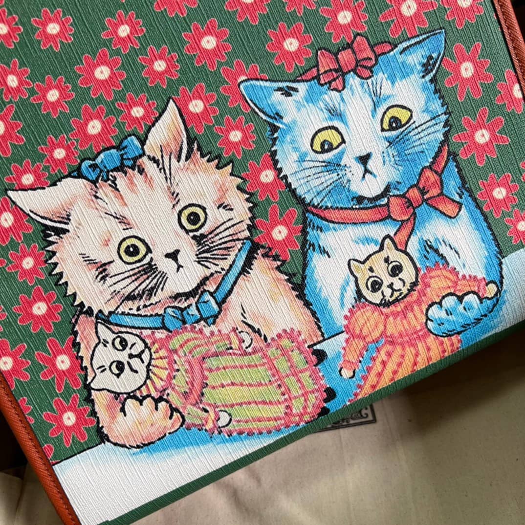 Gvc*1 Children Cat Print 605614 Replica Tote Bag