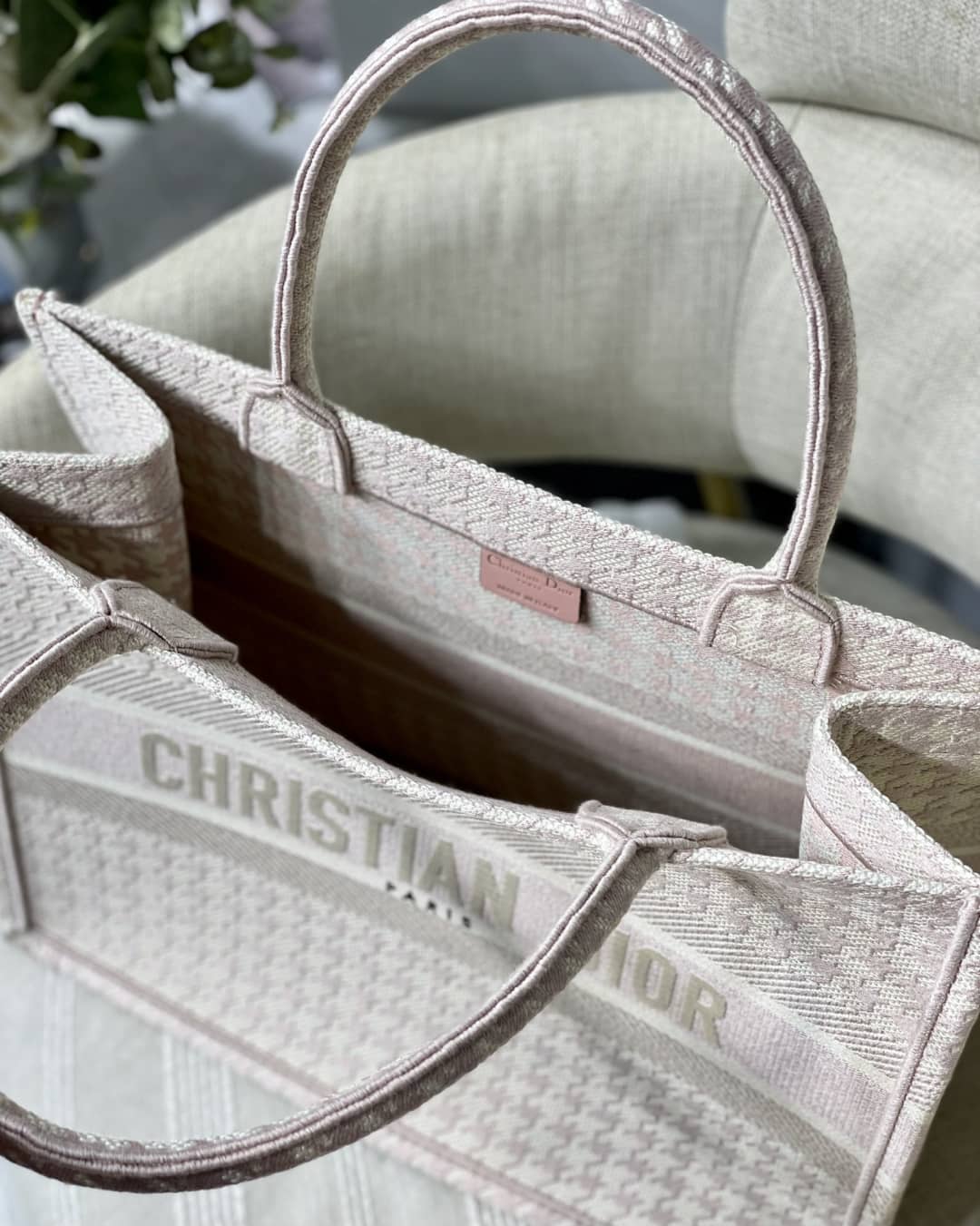 Chr1st1an D10r CD Book Embroidery Replica Tote