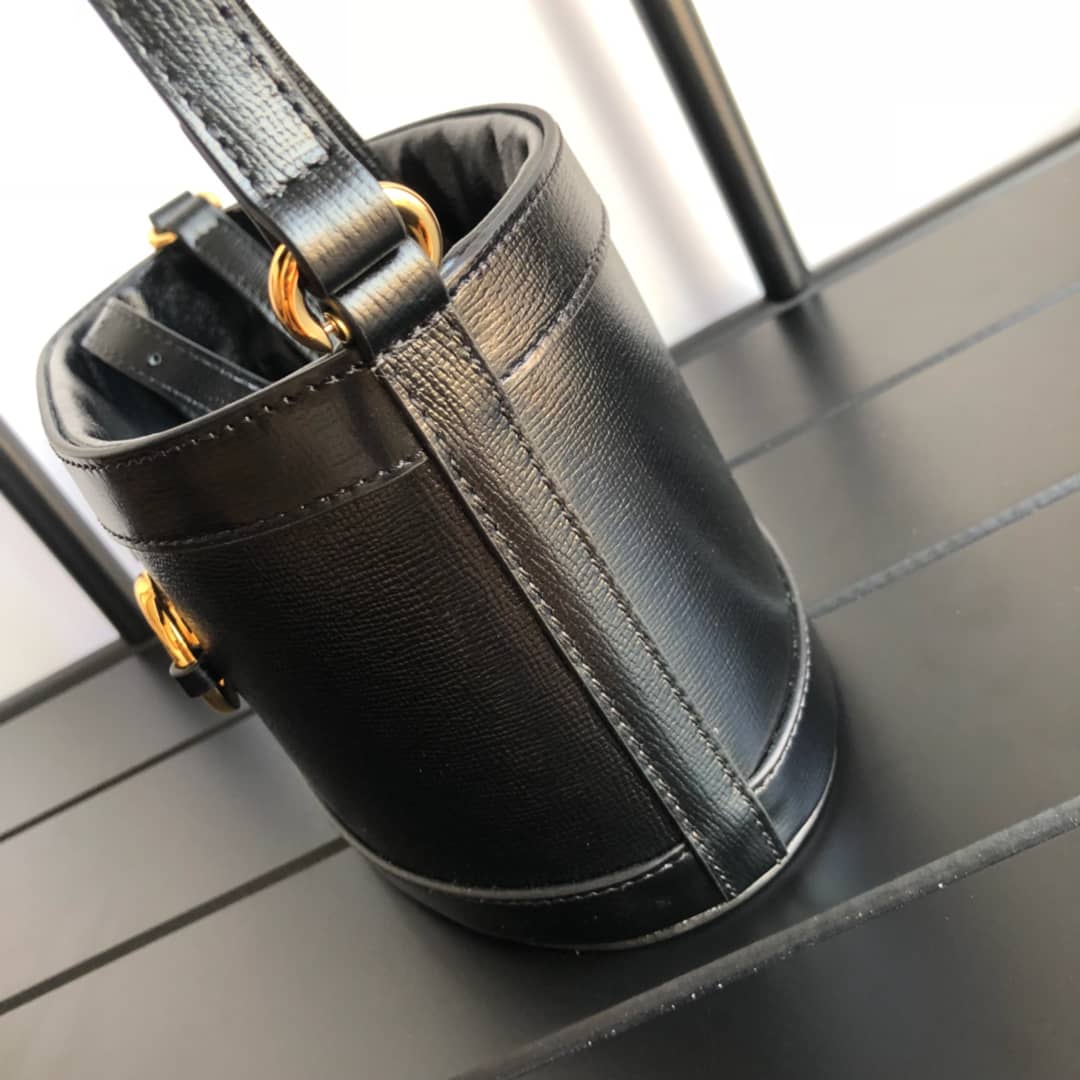 Gvc*1 1955 Horsebit Bucket Bag Replica Black 602118