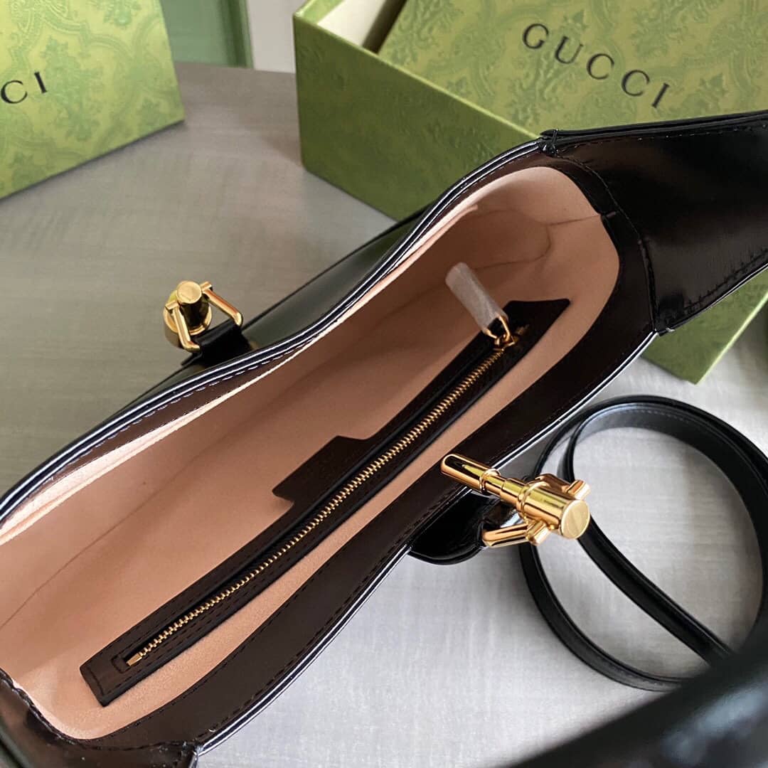 Gvc*1 GG Jackie 1961 Small Hobo Shoulder Bag Replica Black 636709