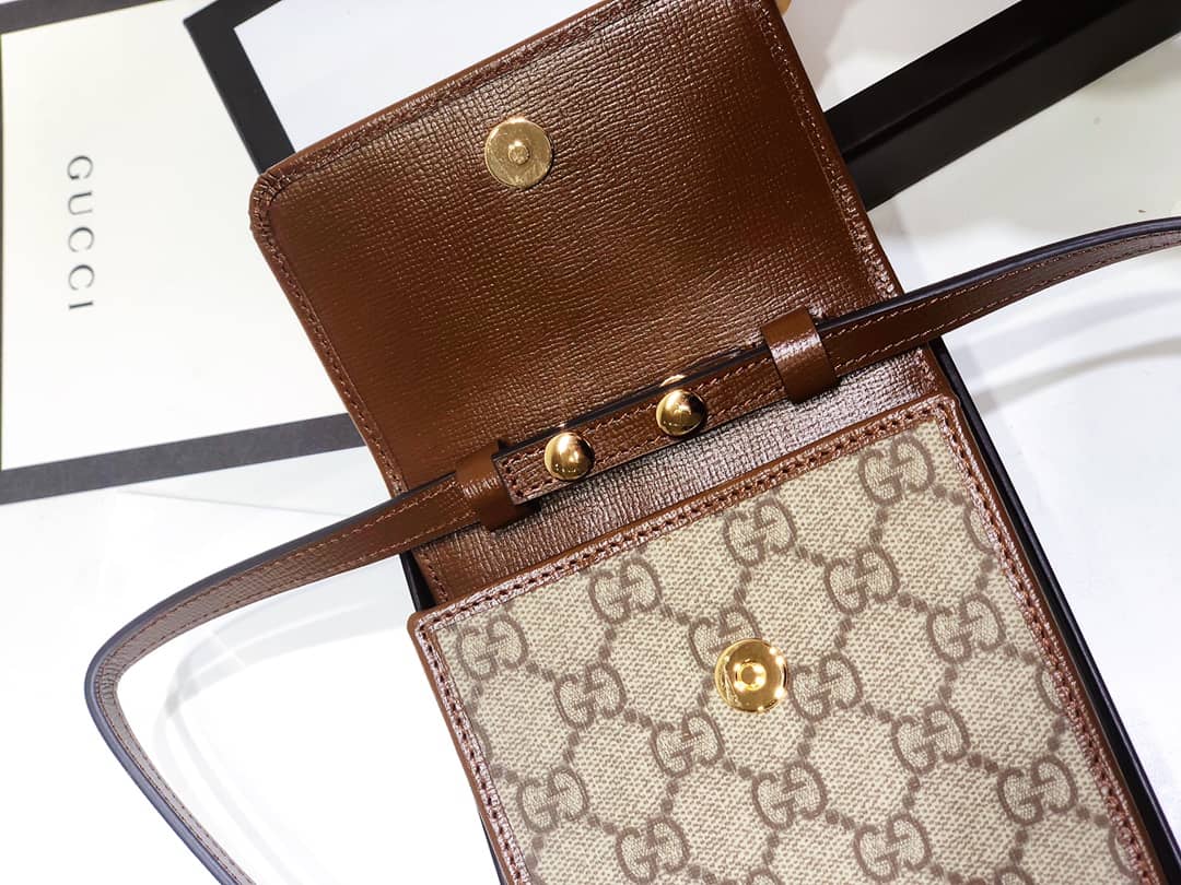 Gvc*1 Ophidia GG Mini Bag Replica Brown 625757