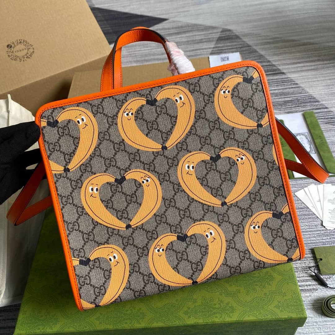 Gvc*1 Svp*me Canvas Children Yuko Higuchi Tote Replica Orange 630542