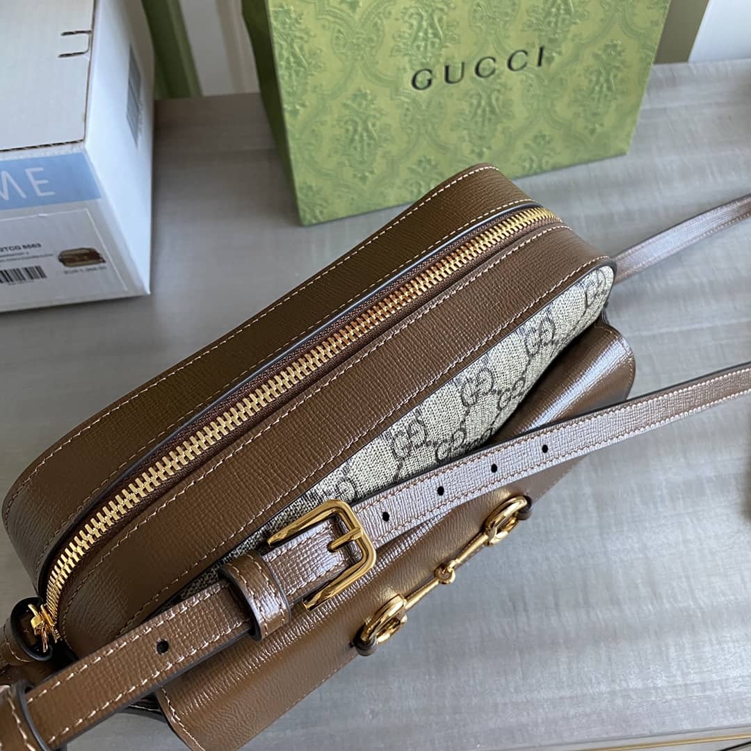 Gvc*1 Horsebit 1955 GG Crossbody Bag Replica Brown 645454