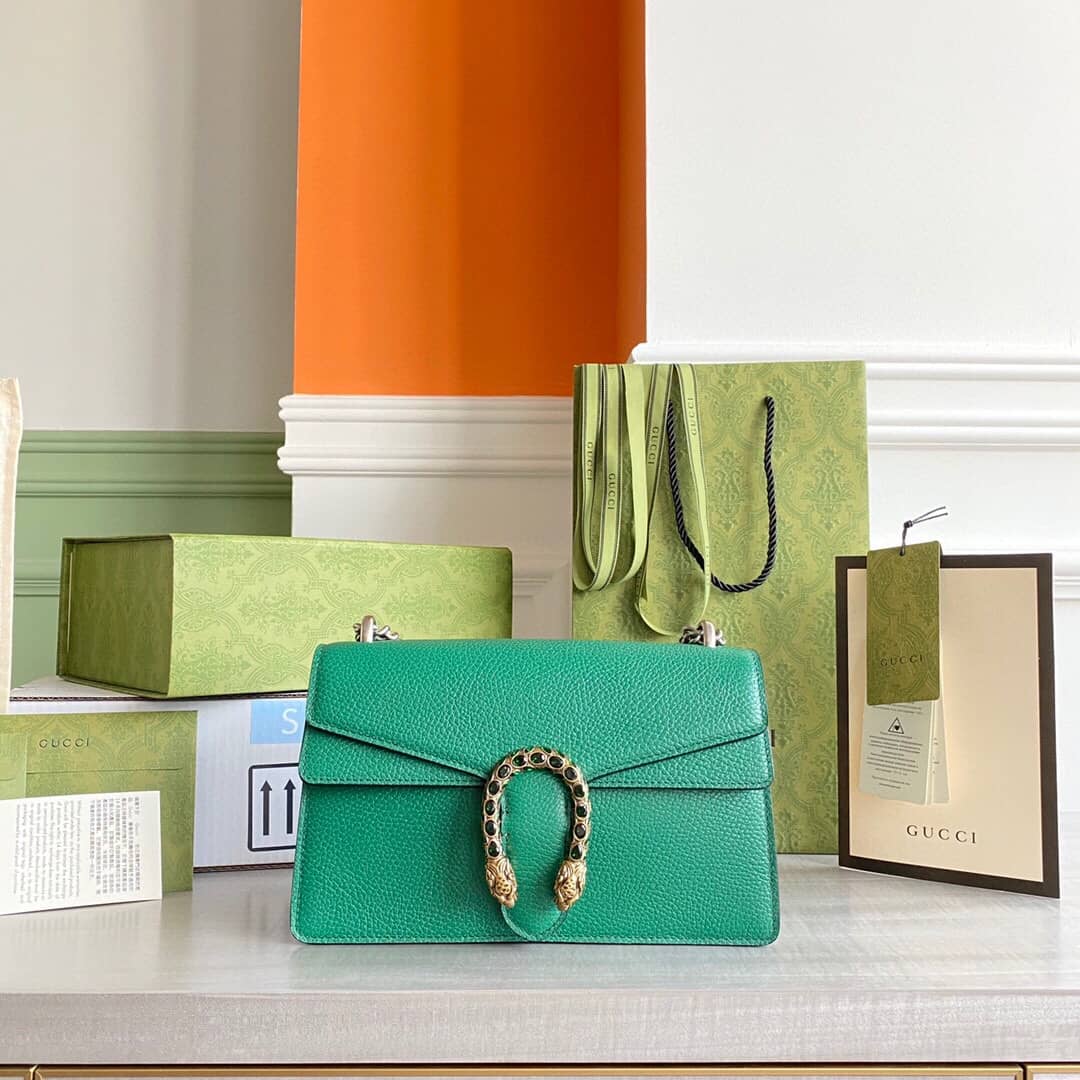 Gvc*1 Dionysus Dupe GG Svp*me Dionysus Chain Replica Shoulder Bag Green 400249