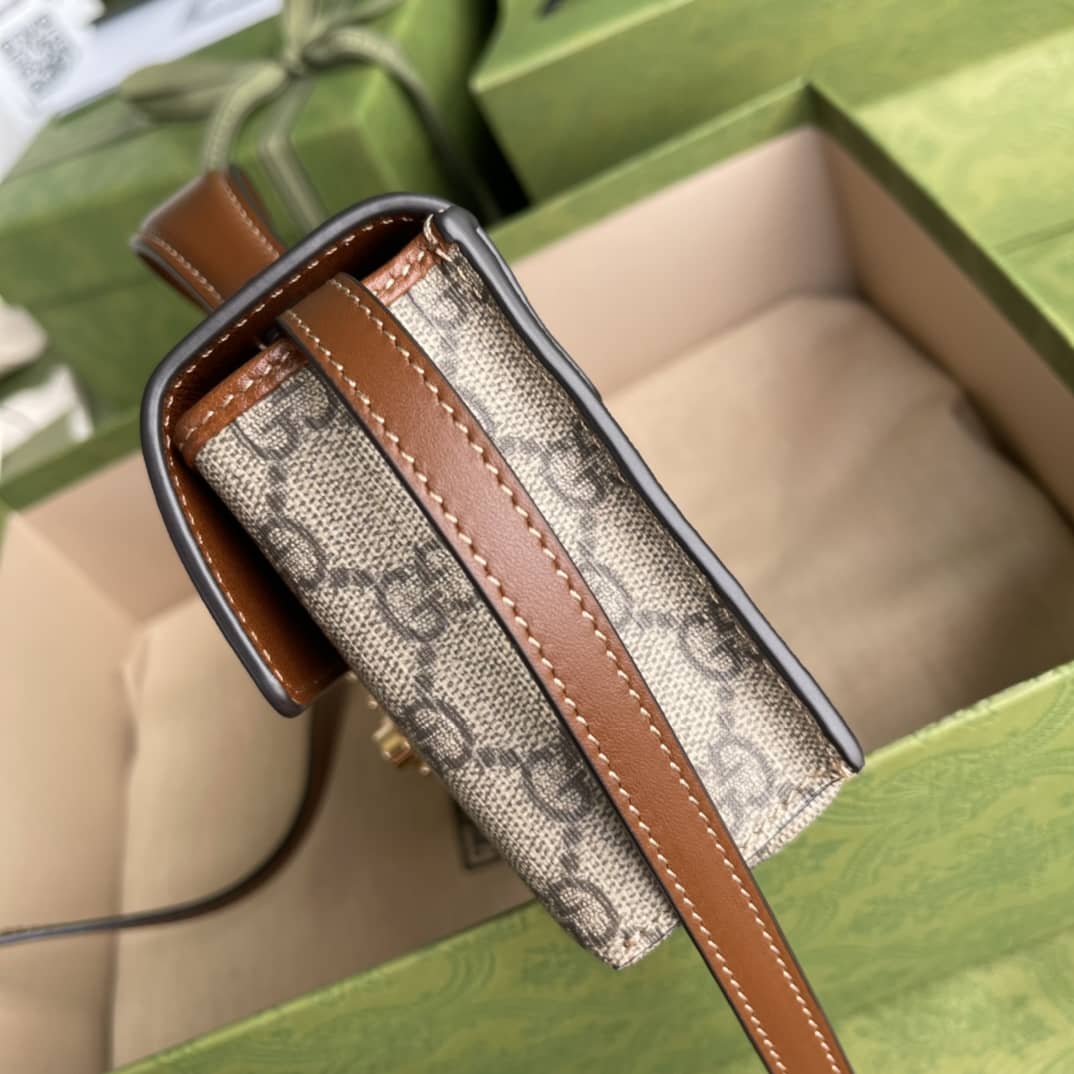 Gvc*1 Padlock GG Svp*me Canvas Top Handle Mini Bag Replica 652683