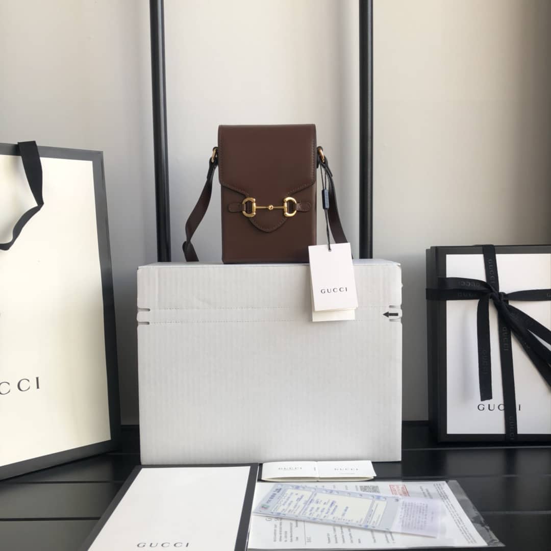 Gvc*1 Horsebit 1955 Mini Bag Replica Brown 625615