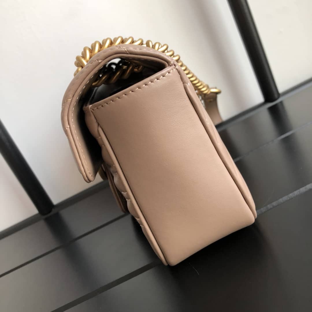 Gvc*1 GG Marmont Mini Matelasse Shoulder Bag Replica Khaki 446744