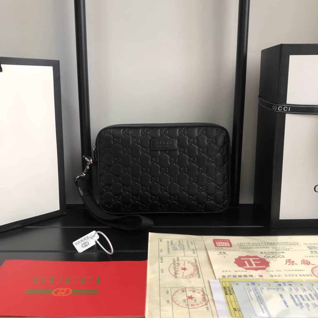 Gvc*1 GG Svp*me Wash Bag Replica Black 495562