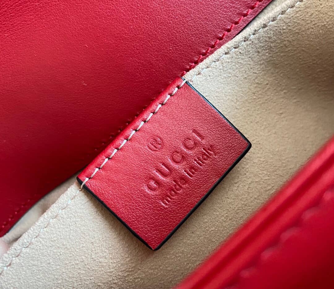 Gvc*1 GG Marmont Mini Matelasse Shoulder Bag Replica Red 446744