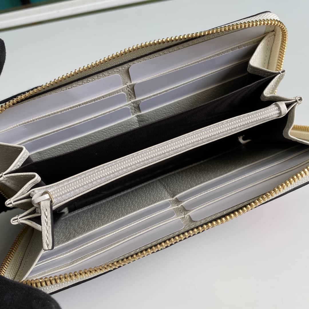 Gvc*1 Ophidia GG Zip Around Wallet Replica 523154