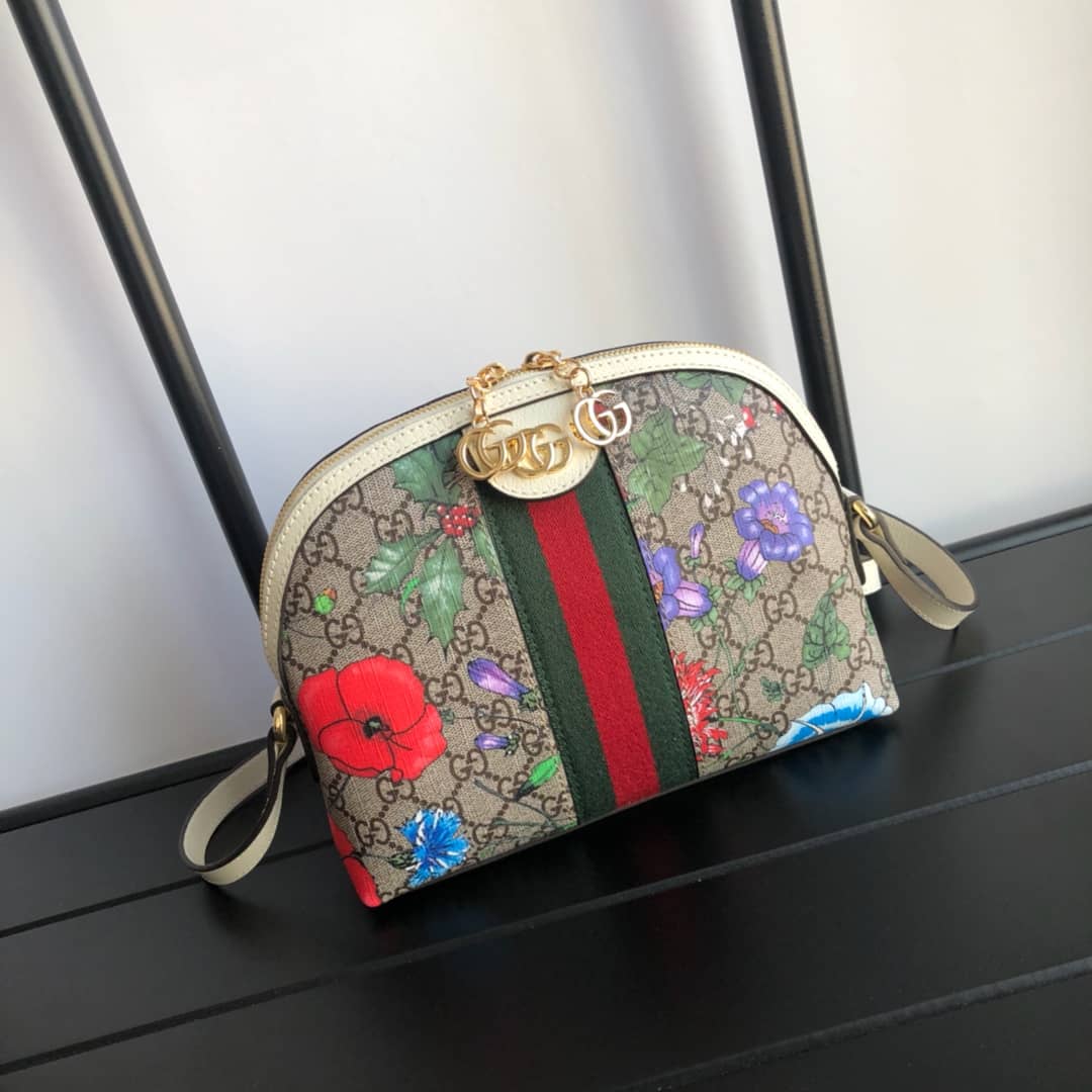 Gvc*1 GG Svp*me Ophidia Small Rounded Top Shoulder Bag Replica White 499621