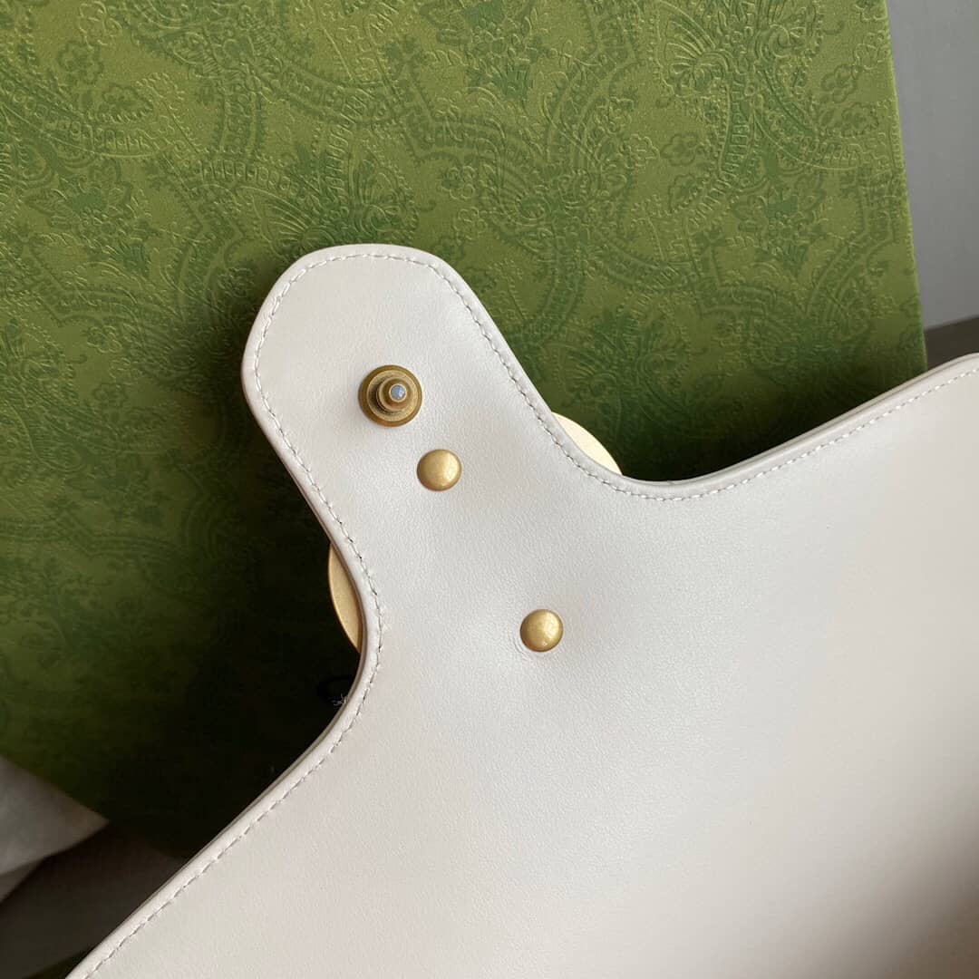 Gvc*1 Marmont Dupe Mini GG Marmont Replica Bag White 498100