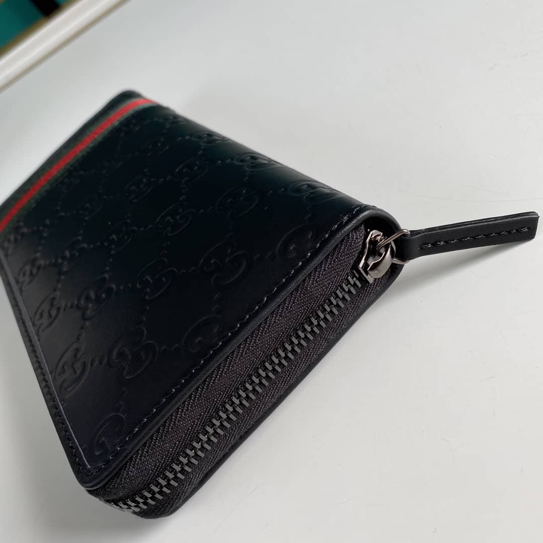 Gvc*1 GG Svp*me Web Zip Around Wallet Replica 291105