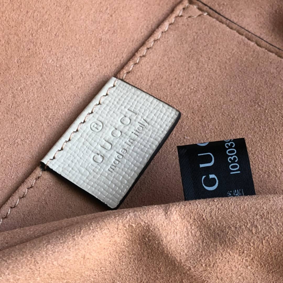 Gvc*1 1955 Horsebit Shoulder Bucket Bag Replica White 602118