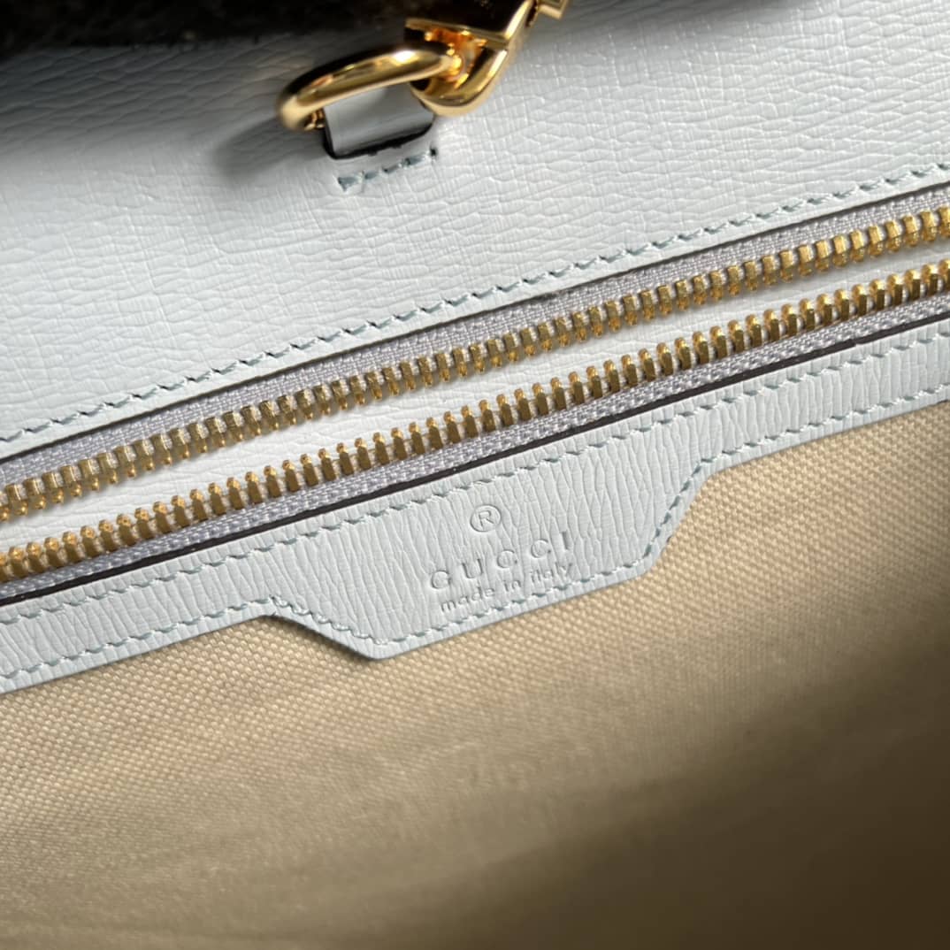 Gvc*1 Tiger Medium Tote Bag Light Blue 687827 Replica