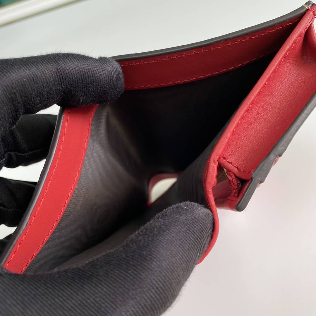 Gvc*1 Svp*me GG Wallet Card Case With Cherries Replica 476050