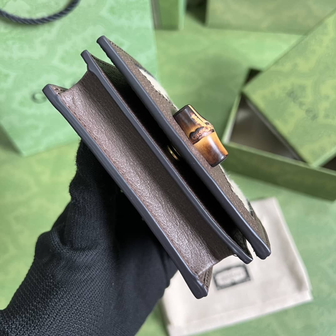 Gvc*1 Diana Jumbo GG Card Case Wallet 658244 Replica