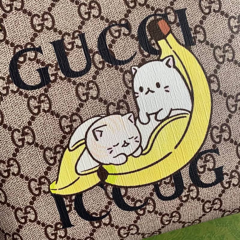 Gvc*1 Children GG Svp*me Canvas Replica Tote Brown 410812