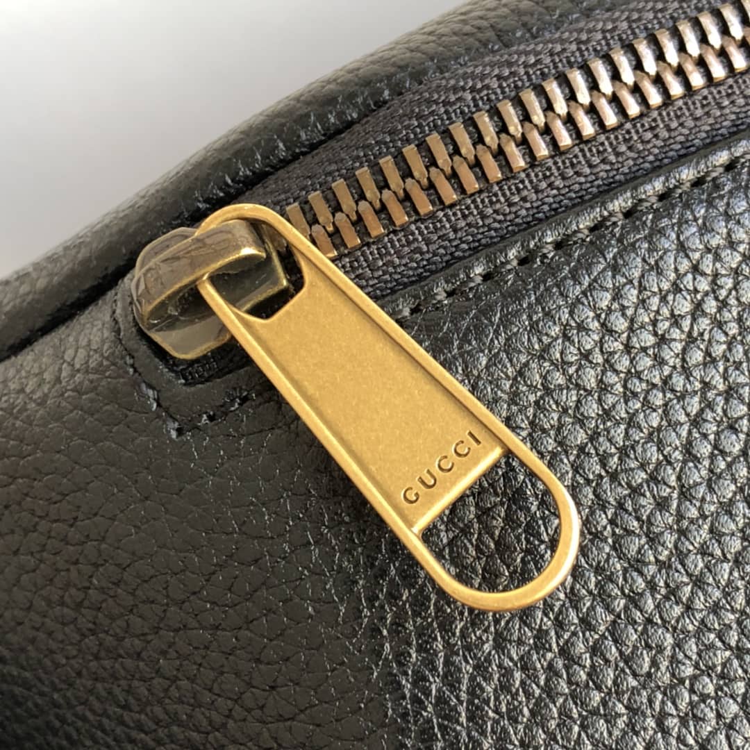 Gvc*1 Print Leather Belt Waist Bum Bag Replica Black 493869