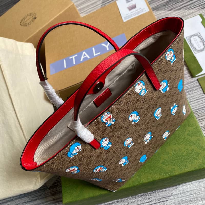 Gvc*1 Children GG Svp*me Canvas Replica Tote Brown 410812