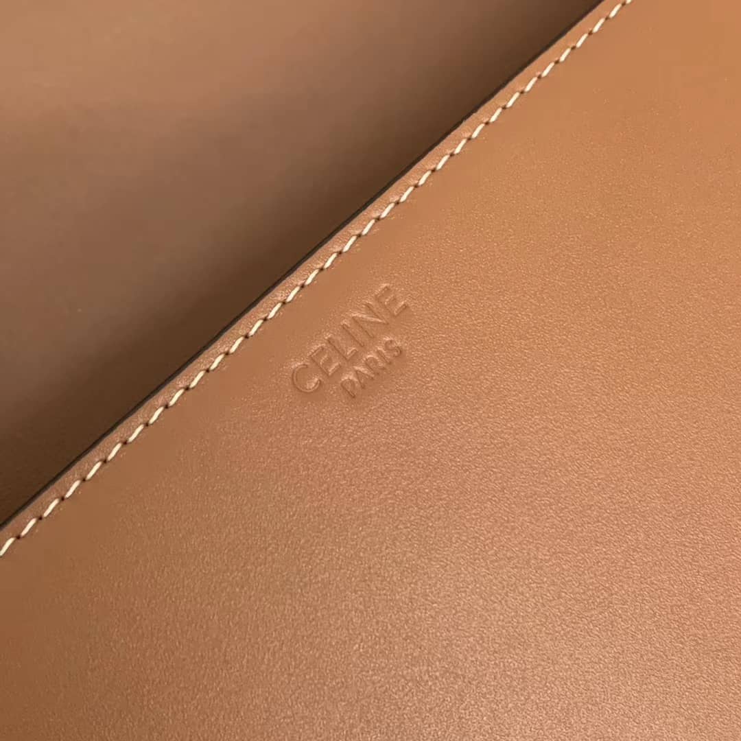 Ce1i*e Triomphe Bag Dupe Medium Maillon Triomphe Calfskin Replica Bag